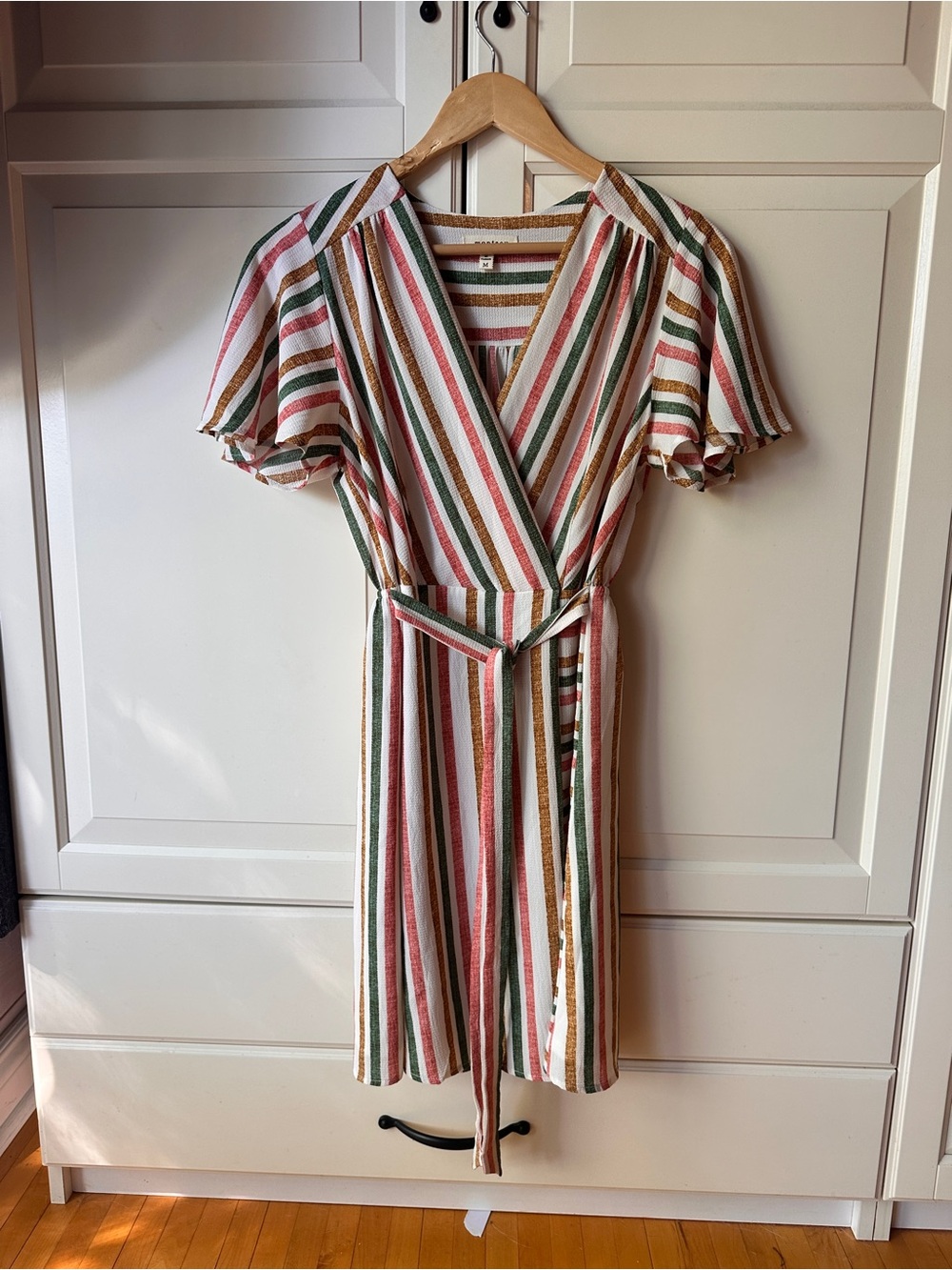 Monteau Multicolor Striped Midi Dress